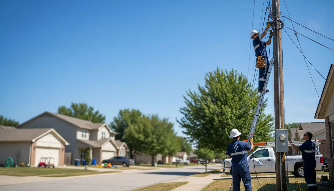 Residential electrician providing installation services in Lake View, NY